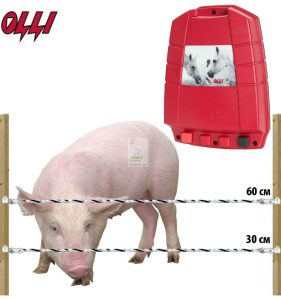 Фото 17 - Комплект электропастуха для свиней 220В на 500 м.